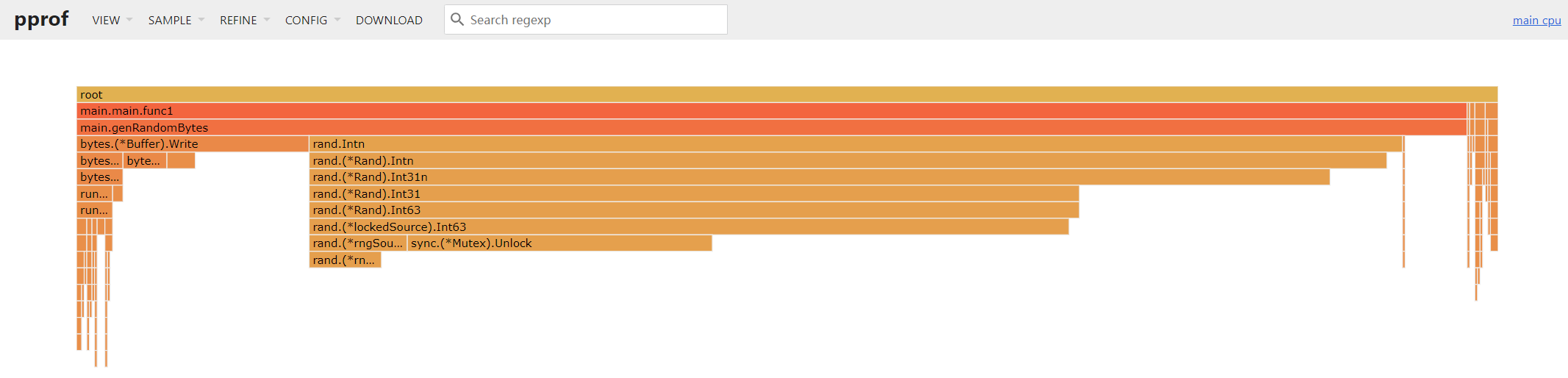 Web UI flamegraph